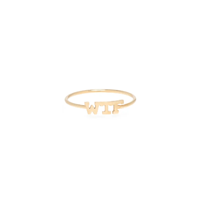 14k Itty Bitty WTF Ring