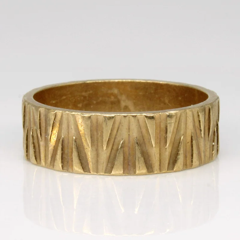Get The Sparkle You Love At Prices You Adore 1976 9k Yellow Gold Carved Band | SZ 7.25 | Get The Sparkle You Love At Prices You Adore 1976 9k Yellow Gold Carved Band | SZ 7.25 |