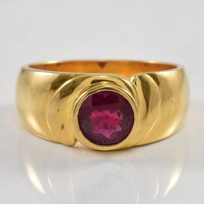 Sparkle On A Budget – Fine Jewelry For Less Bezel Set Solitaire Ruby Ring | 1.35ct | SZ 9.75 | Sparkle On A Budget – Fine Jewelry For Less Bezel Set Solitaire Ruby Ring | 1.35ct | SZ 9.75 |