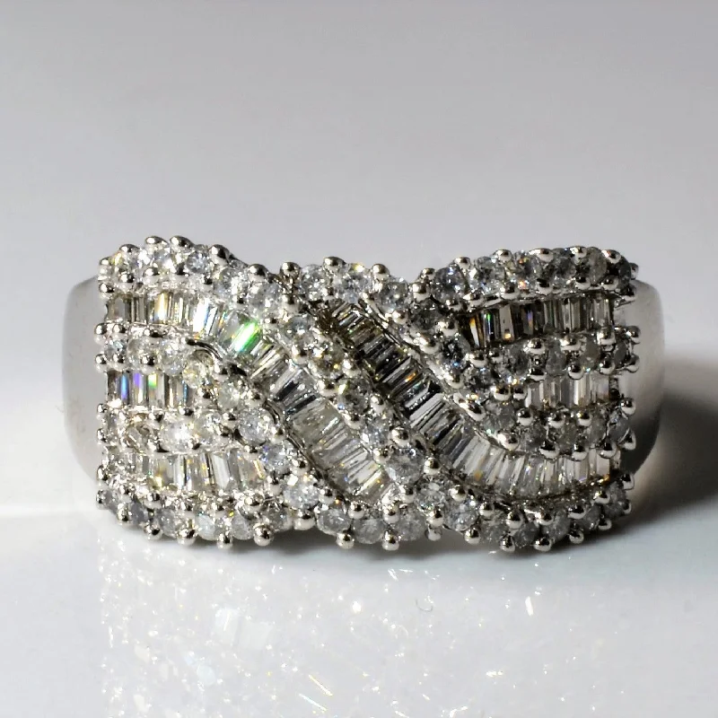 Sparkle For Less – Shop Our Limited-Time Jewelry Deals Cluster Set Multi Diamond Crossover Ring | 0.94ctw | SZ 9 | Sparkle For Less – Shop Our Limited-Time Jewelry Deals Cluster Set Multi Diamond Crossover Ring | 0.94ctw | SZ 9 |