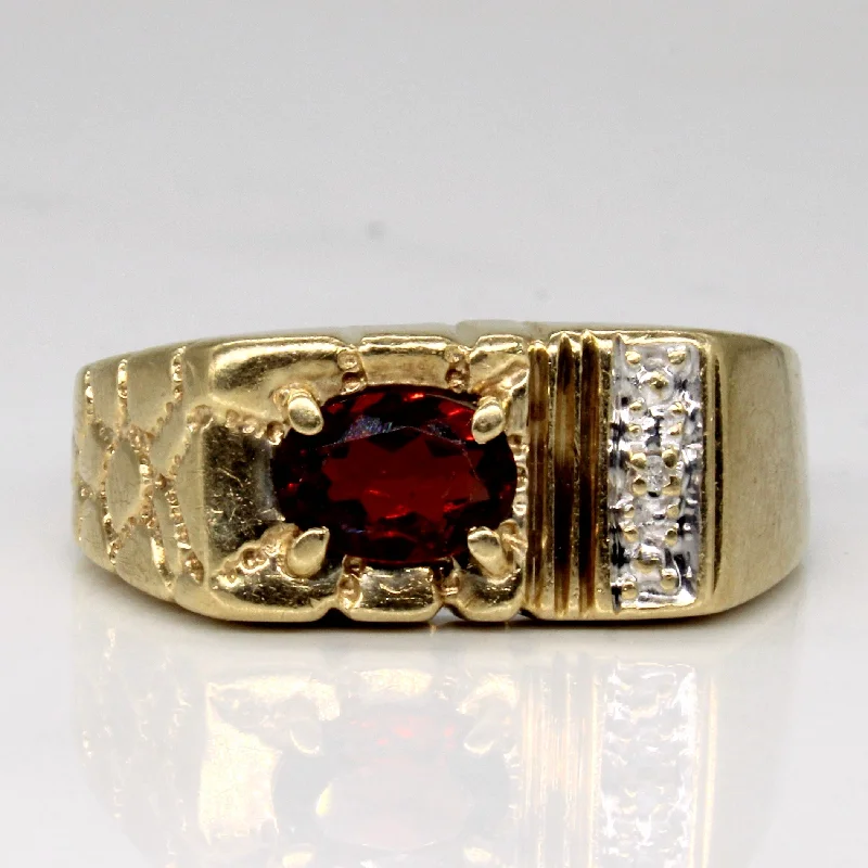 Grab Your Dream Jewelry At The Lowest Prices Garnet & Diamond Ring | 0.70ct, 0.01ct | SZ 9.5 | Grab Your Dream Jewelry At The Lowest Prices Garnet & Diamond Ring | 0.70ct, 0.01ct | SZ 9.5 |