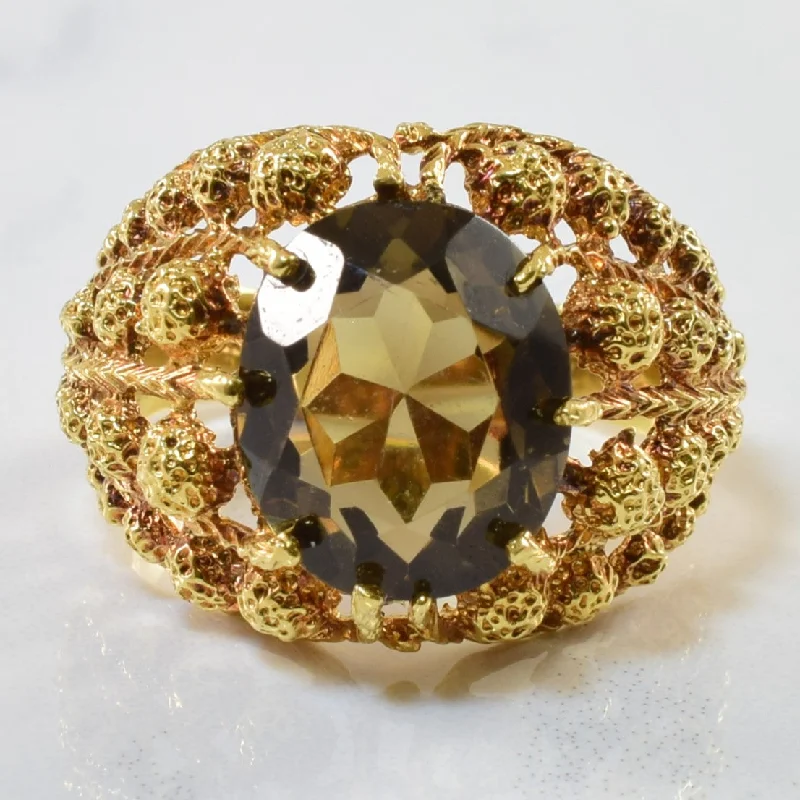 Seasonal Jewelry Sale – Upgrade Your Collection Textured Smoky Quartz Ring | 4.26ct | SZ 6.5 | Seasonal Jewelry Sale – Upgrade Your Collection Textured Smoky Quartz Ring | 4.26ct | SZ 6.5 |