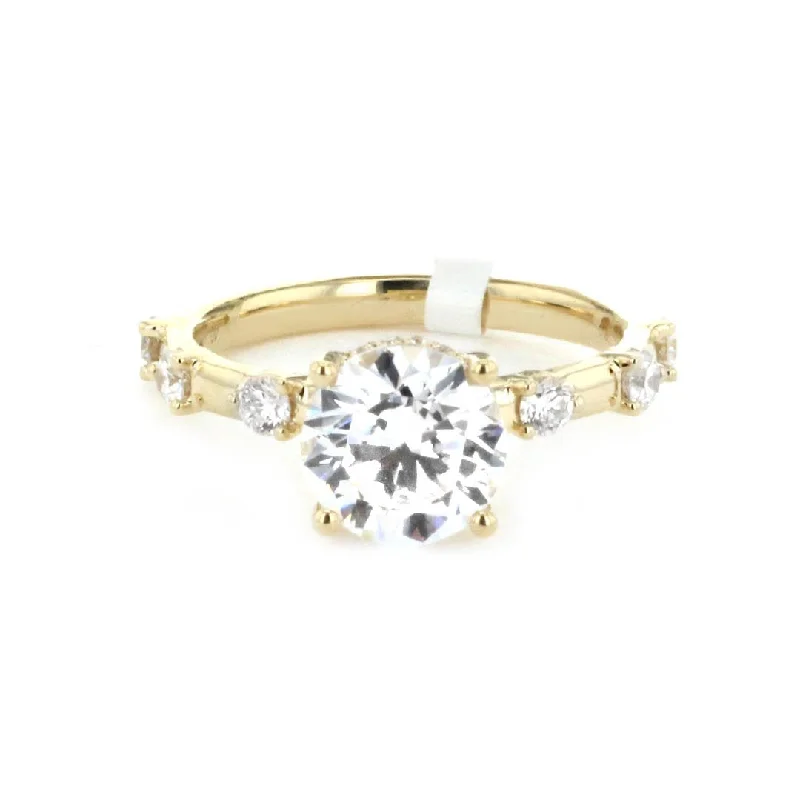 0.40 ctw Diamond Hidden Halo Engagement Ring