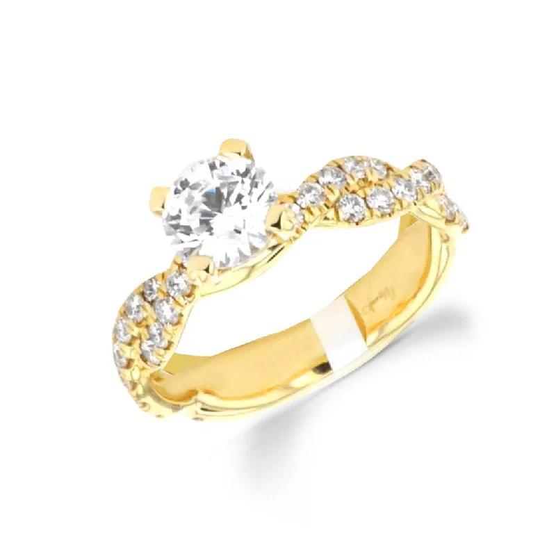 0.73 ctw Diamond Solitaire Engagement Ring