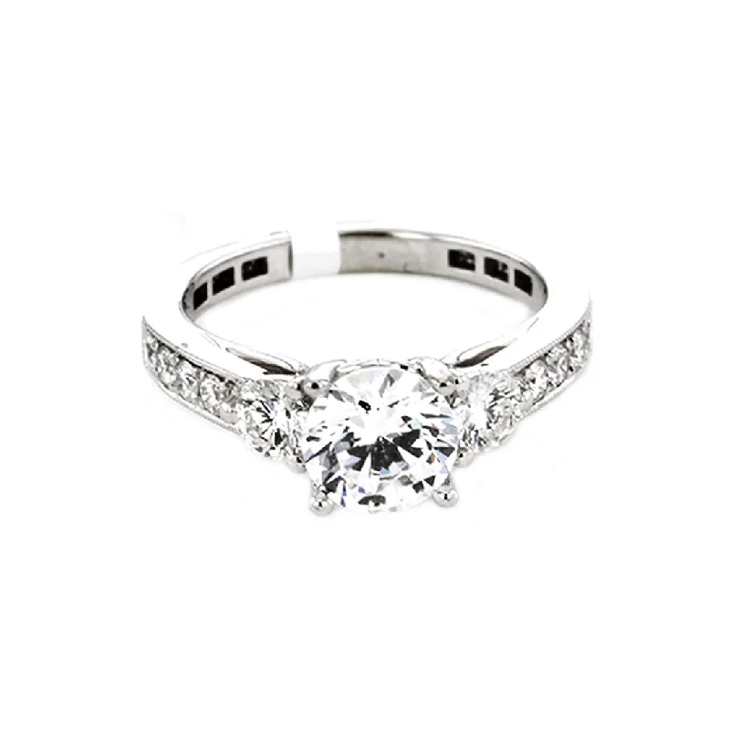 0.75 ctw Diamond Three-stone Engagement Ring