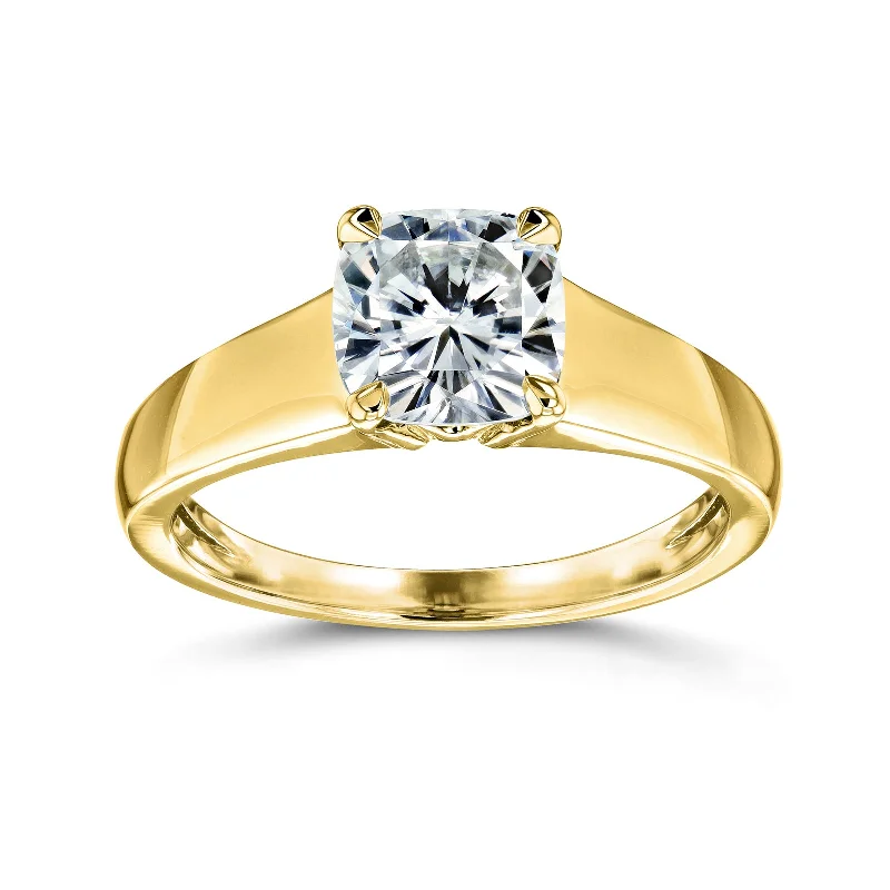 Kobelli Grown - Cushion Lab Diamond Solitaire Ring