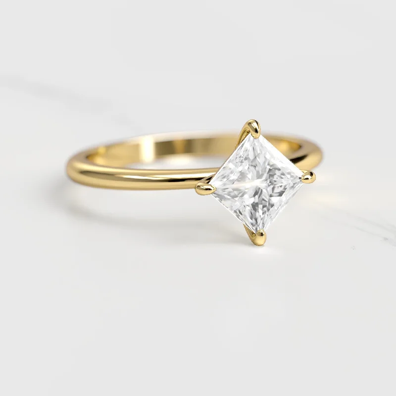 Shop Fine Jewelry With Exclusive Savings Princess Tapered Solitaire Diamond Ring