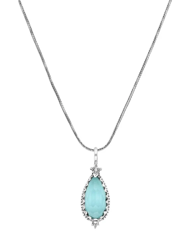 Konstantino Silver Gemstone Necklace