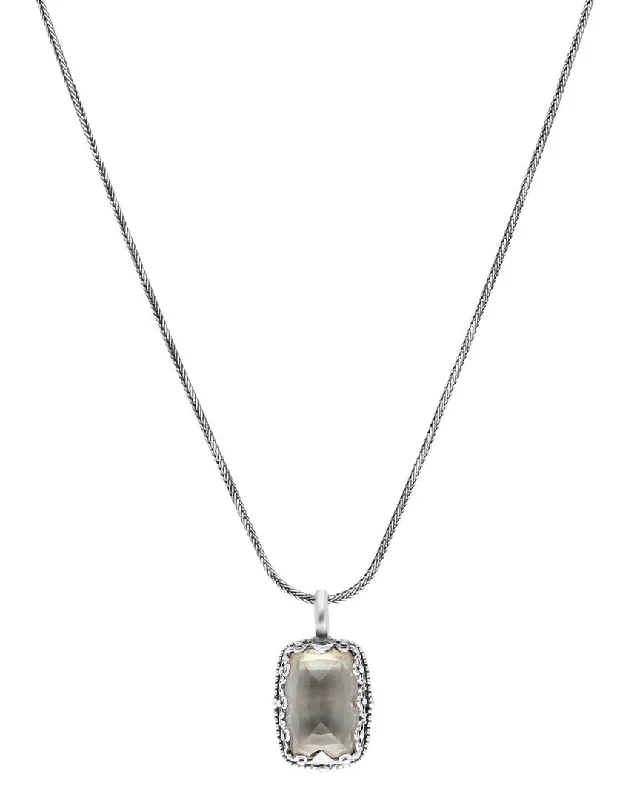 Konstantino Silver Pearl Necklace