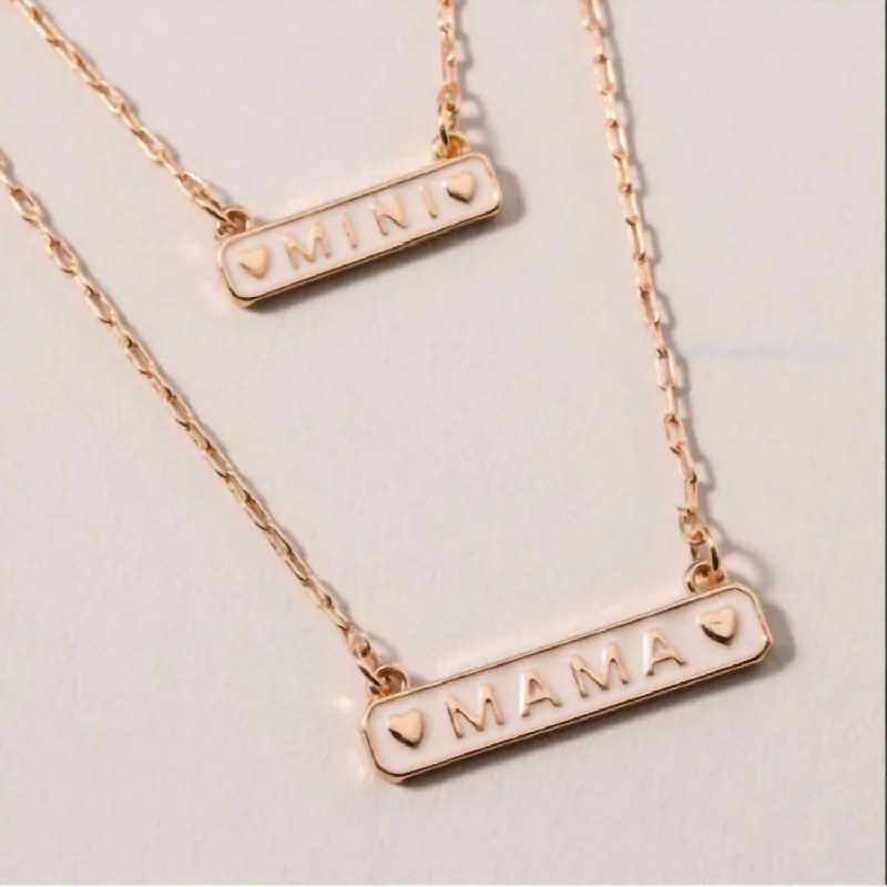 Mama And Mini Necklace Set In Ivory