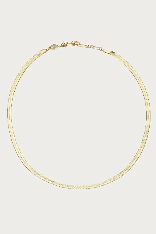 Snake Charmer Necklace In Gold