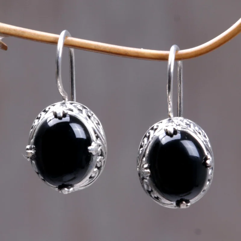 Chic And Stylish Jewelry At Exclusive Prices Angel Onyx Silver Drop Earrings