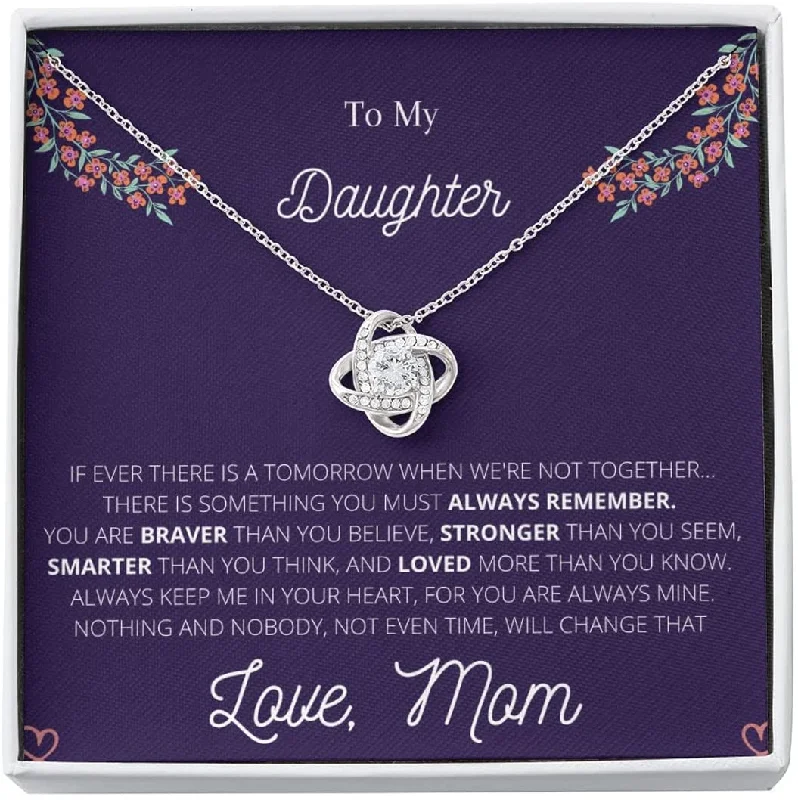 Love Knot Gift to Daughter From Mother Daughter Mother Necklace To My Daughter for Birthday Daughter Graduation