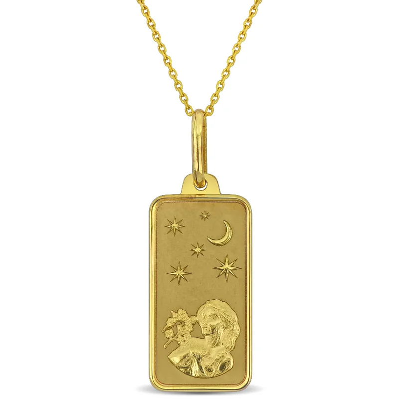 Mimi & Max Virgo Horoscope Necklace in 10k Yellow Gold