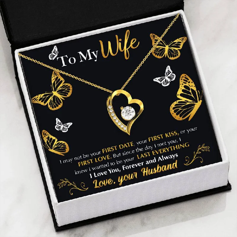 Classic And Modern Jewelry Styles On Sale Forever Love Necklace - To My Wife - Last Everything - Flying Butterflies Gift For Wife For Mom Gift For Classic And Modern Jewelry Styles On Sale Forever Love Necklace - To My Wife - Last Everything - Flying Butterflies Gift For Wife For Mom Gift For
