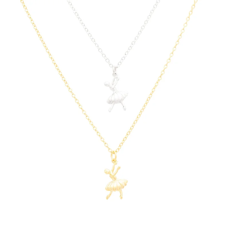 Grab Exquisite Jewelry At The Lowest Prices Ballerina Charm Dainty Necklace