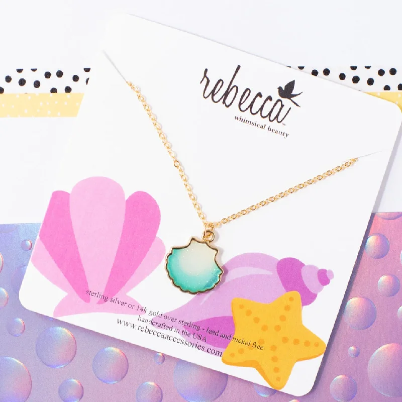Best Jewelry Sale – Shop Exclusive Designs Now Blue Shell Enamel Charm Necklace