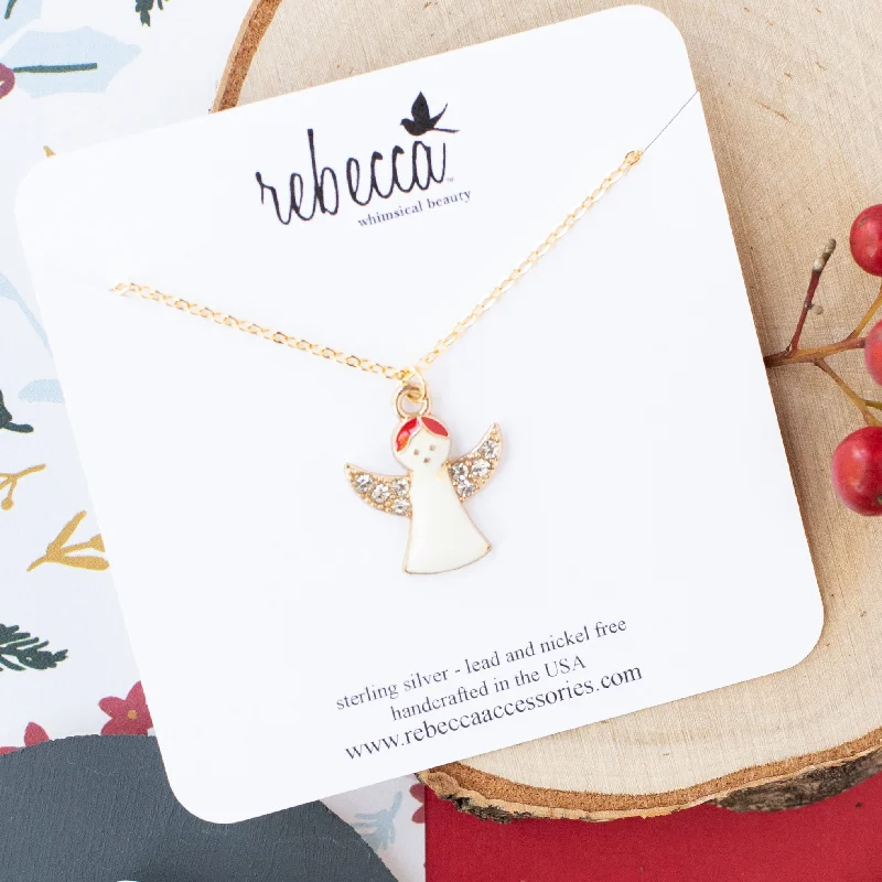 Flash Sale On Stunning Jewelry – Don't Miss Out Angel Enamel Charm Necklace