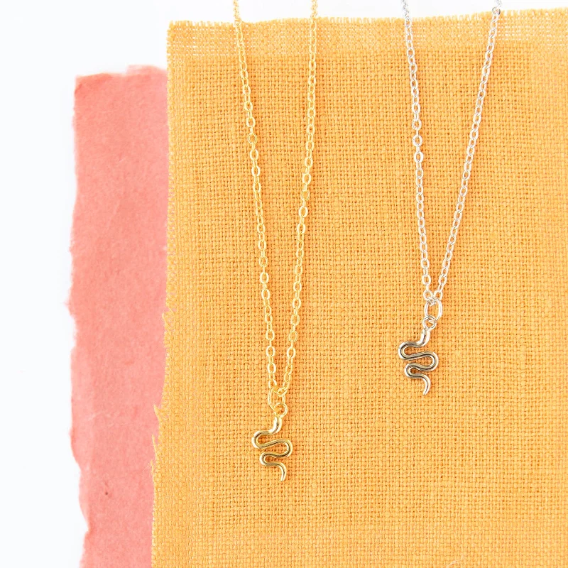 Modern Statement Jewelry For Bold Styling Snake Reptile Charm Necklace