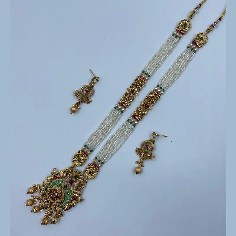 Seasonal Jewelry Sale – Upgrade Your Collection The Fashion Jewels Gold Plated Pota Stone And Pearl Long Necklace Set Seasonal Jewelry Sale – Upgrade Your Collection The Fashion Jewels Gold Plated Pota Stone And Pearl Long Necklace Set