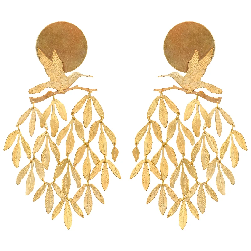 Jewelry Flash Sale – Stylish Designs At Unbeatable Rates Gold Tropical Tapestry Earrings