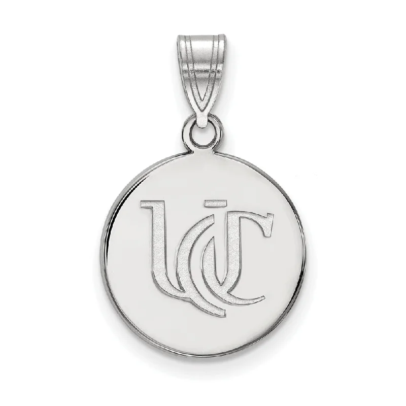 14k White Gold U of Cincinnati Medium Pendant