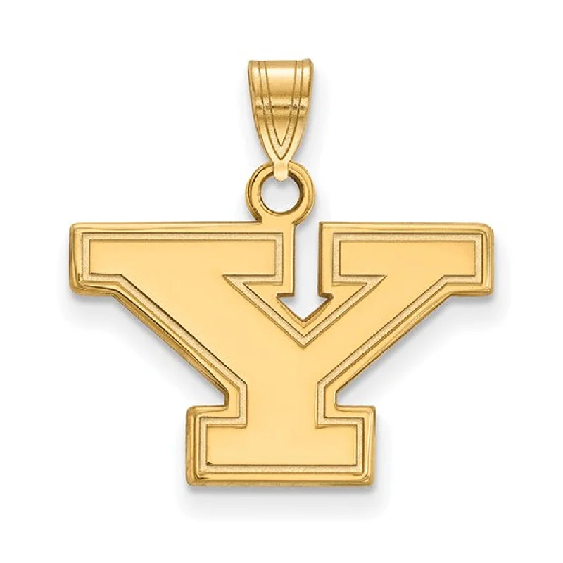 14k Yellow Gold Youngstown State Small Initial Y Pendant