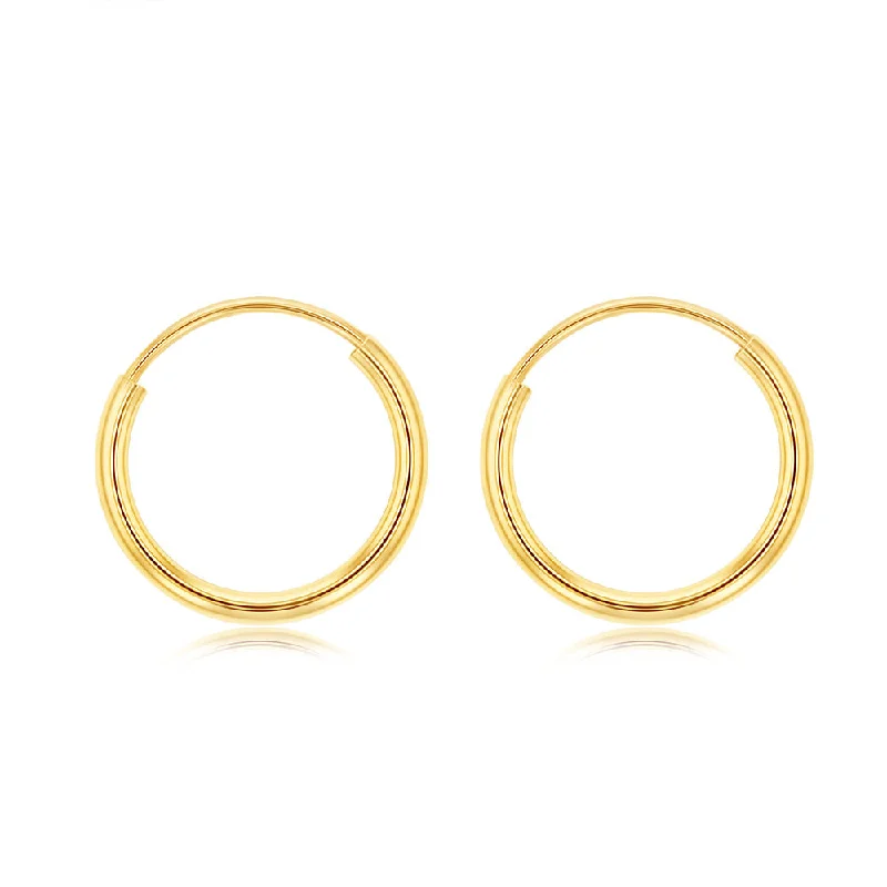 Grab Your Dream Jewelry At The Lowest Prices 9ct Yellow Gold 10mm Sleeper Earrings