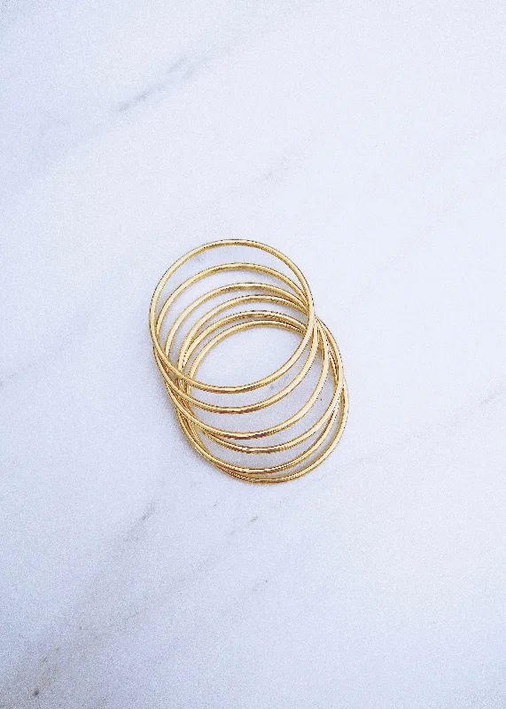 Gold Bangle Set