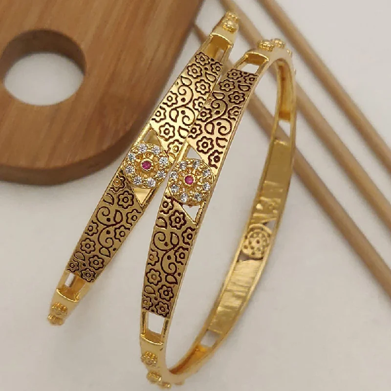 Unmissable Jewelry Clearance – Final Reductions H K Fashion Gold Plated Bangle Set