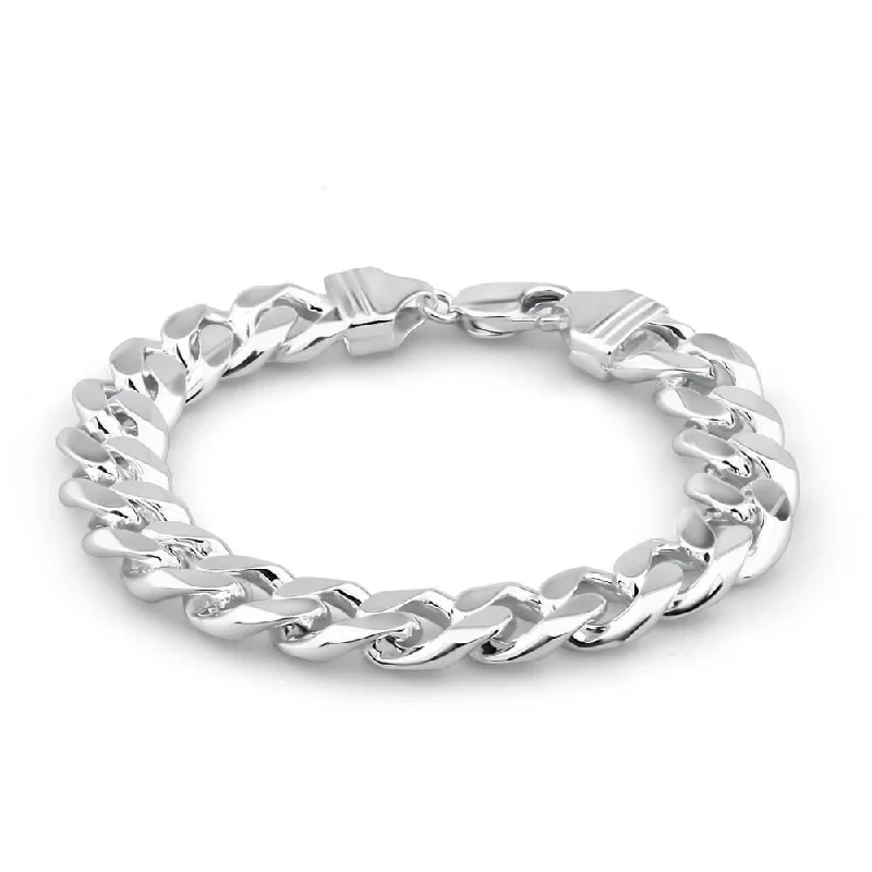 Gorgeous Jewelry, Limited-Time Savings Sterling Silver 350 Gauge Diamond Cut 23cm Curb Bracelet