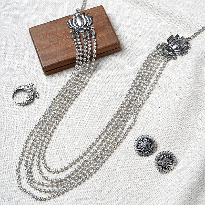 Trending Jewelry Styles Now At Limited-Time Discounts Teejh Kamali Oxidised Silver Jewelry Gift Set