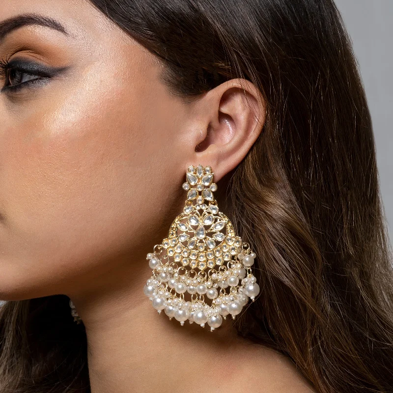 Huge Savings On Timeless Jewelry Collections Teejh Priyal Pearl and Polki Earring