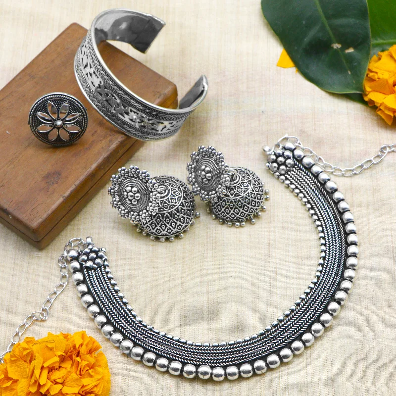 Huge Markdowns On Premium Jewelry Styles Teejh Sia oxidized silver jewellery gift set