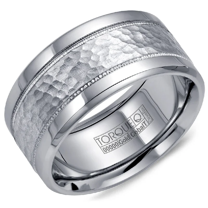 Trending Jewelry Now At Unbeatable Prices Torque Cobalt & Gold Collection 10.5MM Wedding Band with White Gold Center CW003MW105