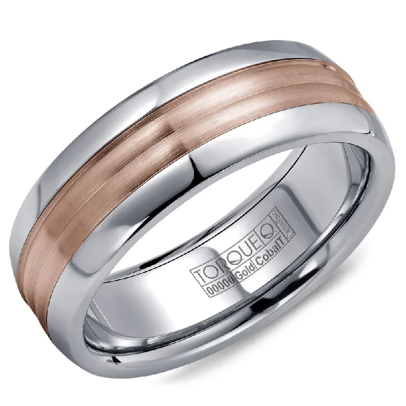 Shine In Style – Shop Jewelry Discounts Today Torque Cobalt & Gold Collection 7.5MM Wedding Band with Rose Gold Center CW024MR75